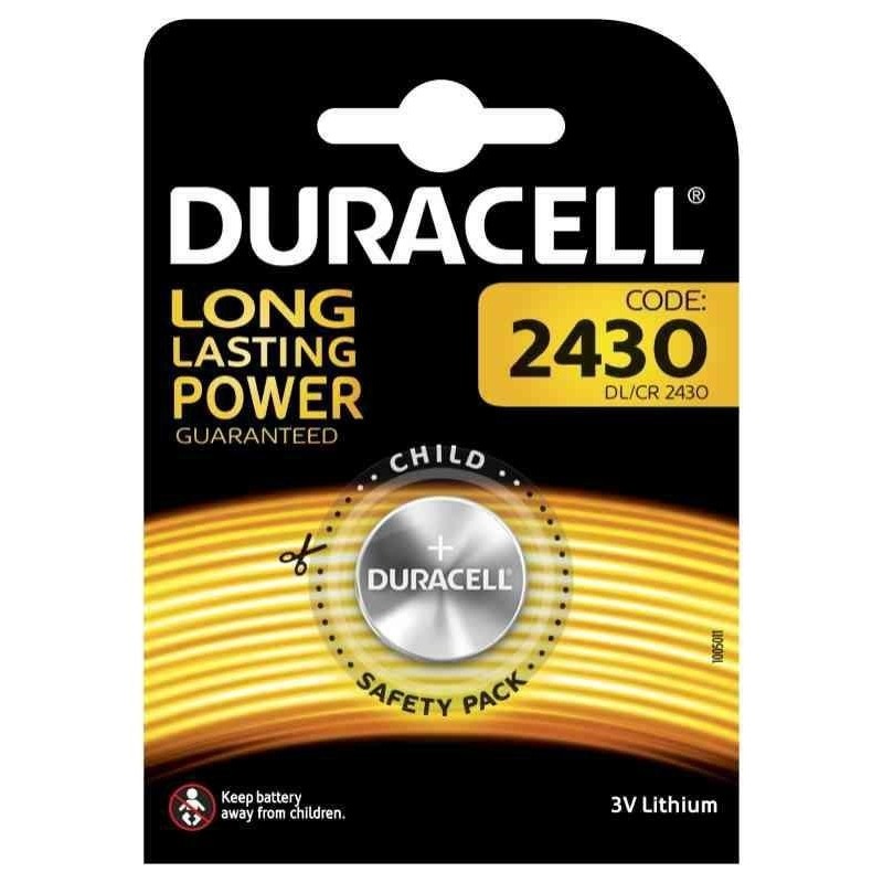 batteria duracell piatta 3v 2430