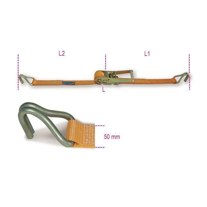 legabagagli a cricchetto mm.50 m.8.5