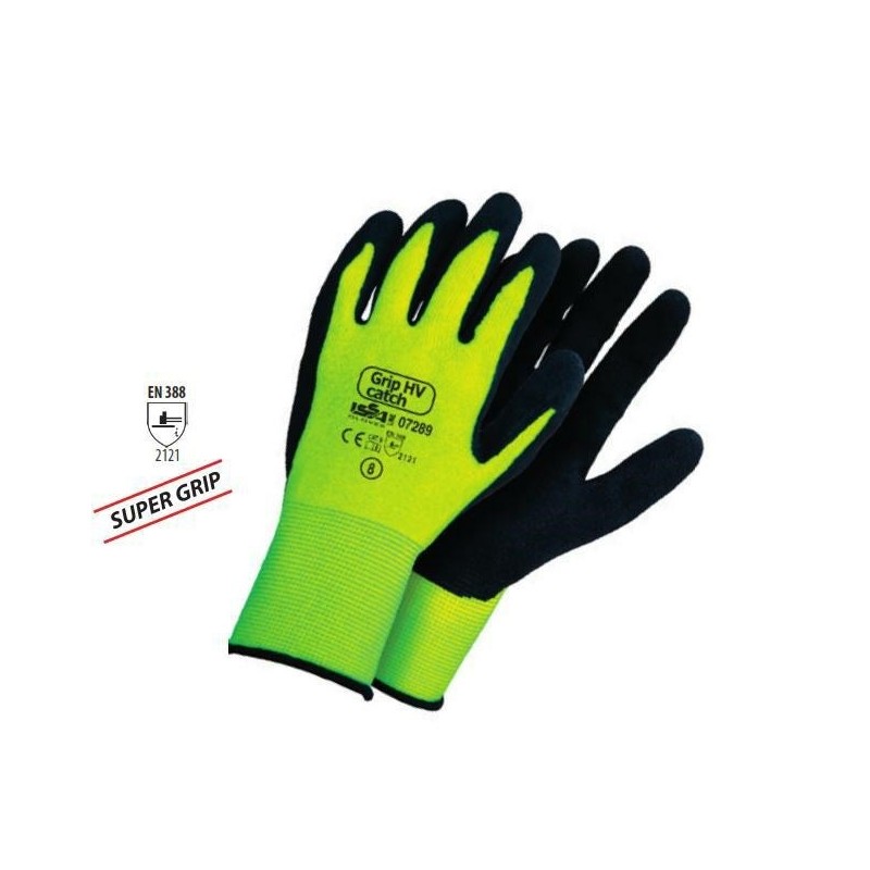 guanto nylon lattice grip hv catch 07289