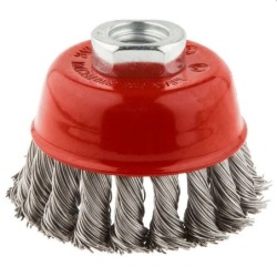 spazzola acciaio a tazza ritorta da 100