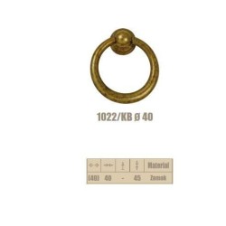 anello in zama da 40 bronzato