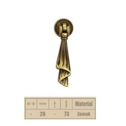 pendente zama bronzo fiocco sfumato