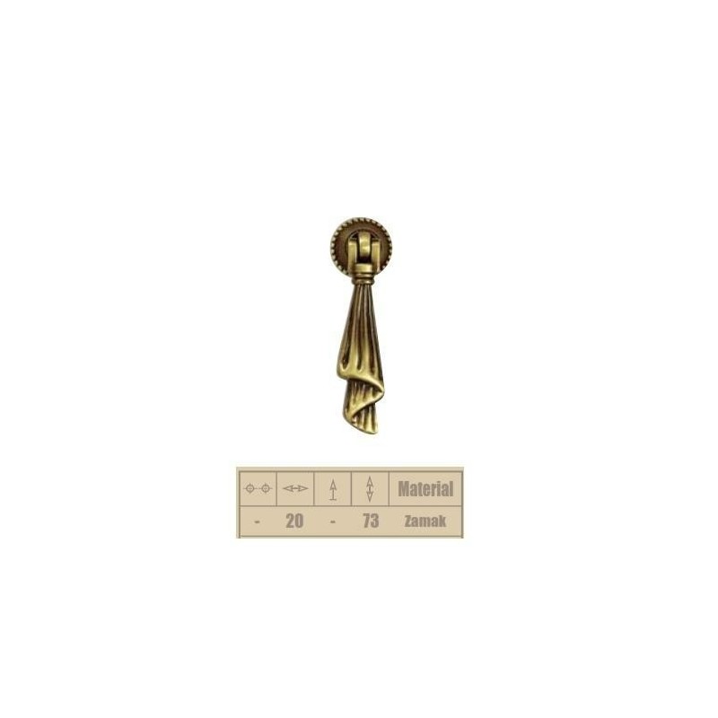 pendente zama bronzo fiocco sfumato