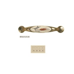 maniglia met. porcellana grano stondato