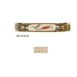 maniglia met.porcellana grano