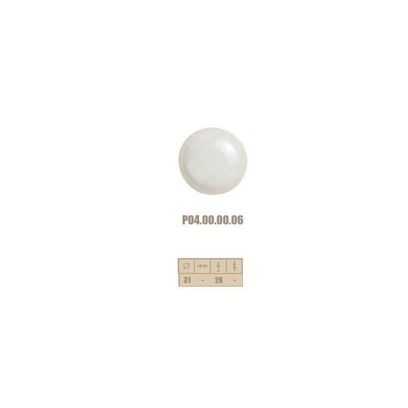 pomolo porcellana tondo bianco