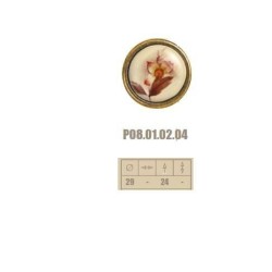 pomolo zama porcellana fiore alpino