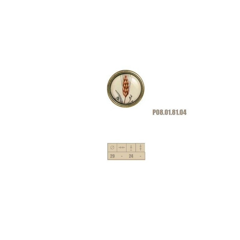 pomolo zama porcellana grano