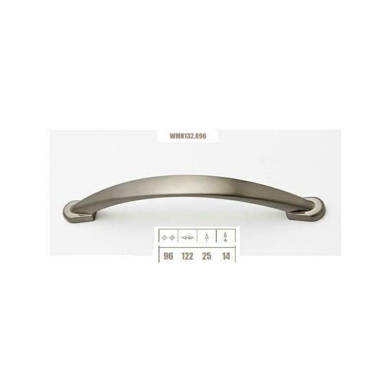 maniglietta nikel satinato mm.96