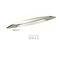 maniglietta mm.128 nikel satinata
