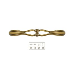 maniglia bronzata mm.128