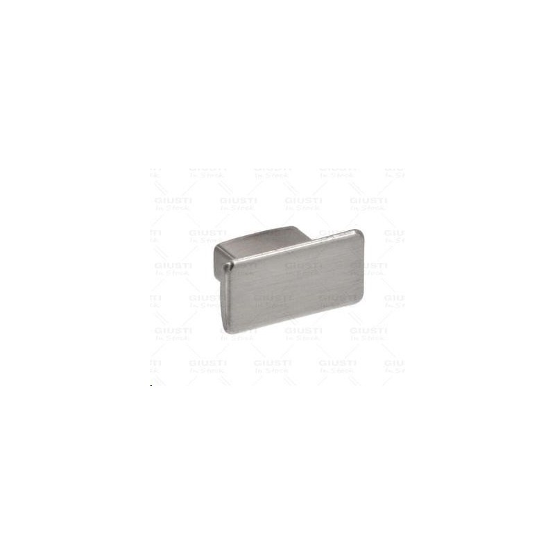 pomolo mm.30x15 nikel satinato