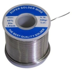 stagno a rotolo lega 60/40 % gr.500 mm.1