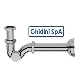 sifone a s ottone cromato da 1' ghidini