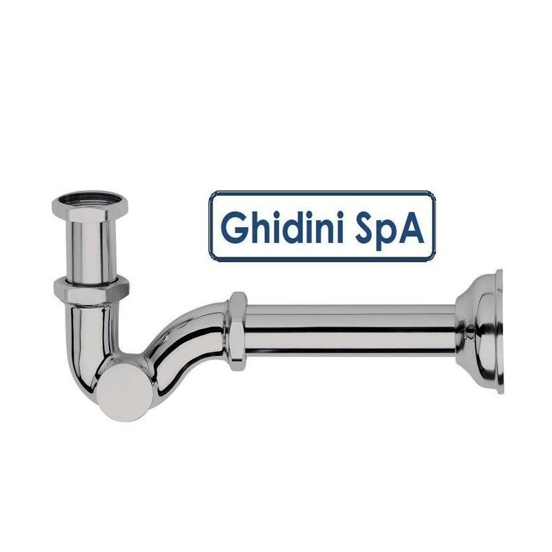 sifone a s ottone cromato da 1' ghidini