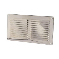 griglia in alluminio 360x140 mm con rete