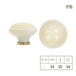 pomolo ceramica bianco mm.44