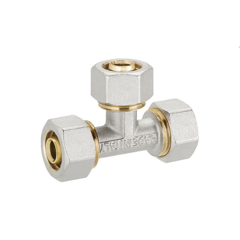 raccordo a stringere t intermedio 16x16x16 multistrato