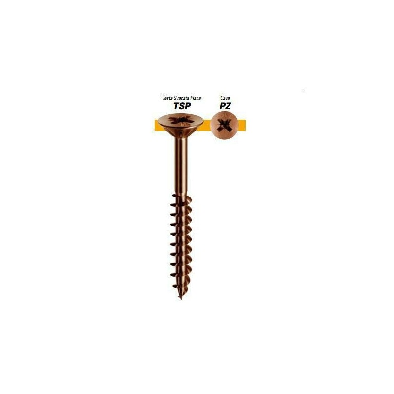 viti legno bronzate parzial.fil.5x100