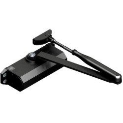 chiudiporta nero compact 1000 con fermo en3