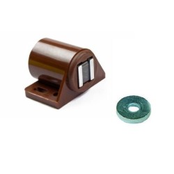 chiusura magnetica tonda marrone