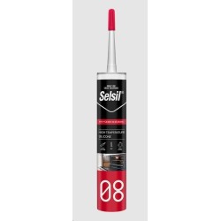 silicone alta temperatura nero 310ml