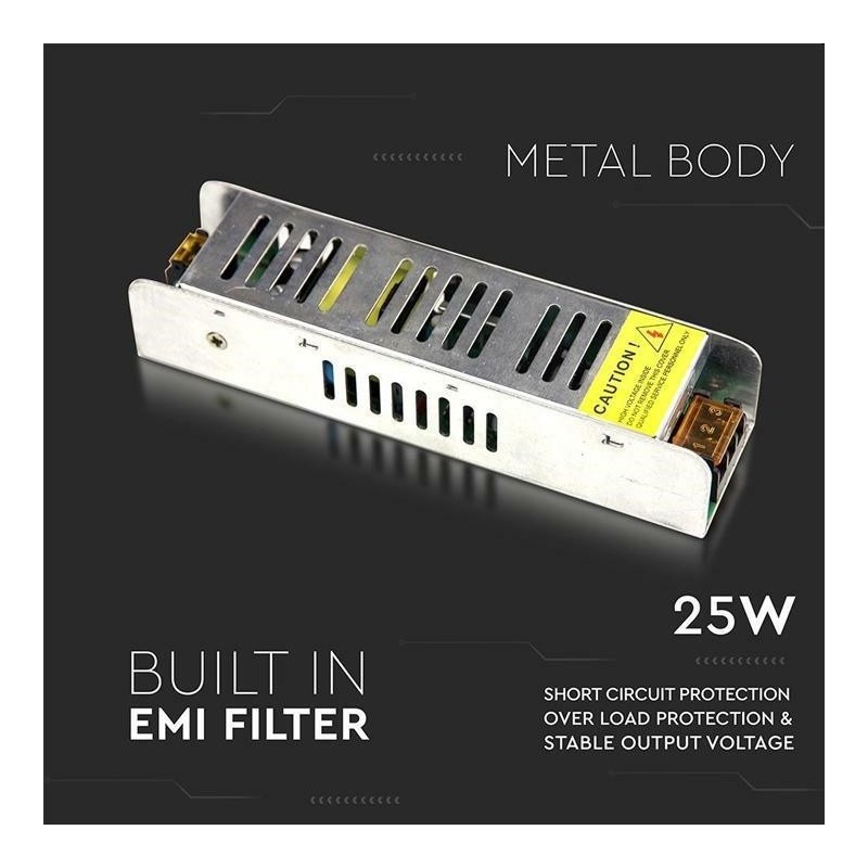 alimentatore led power 12v 25w 2.1a