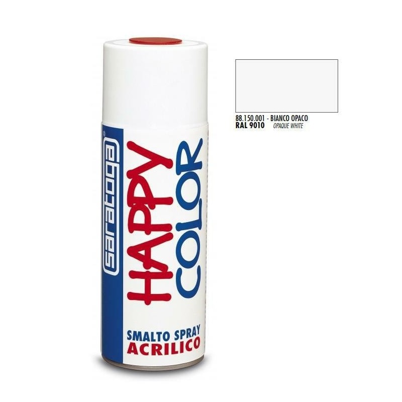 bomboletta spray bianco opaco ral 9010 ml.400