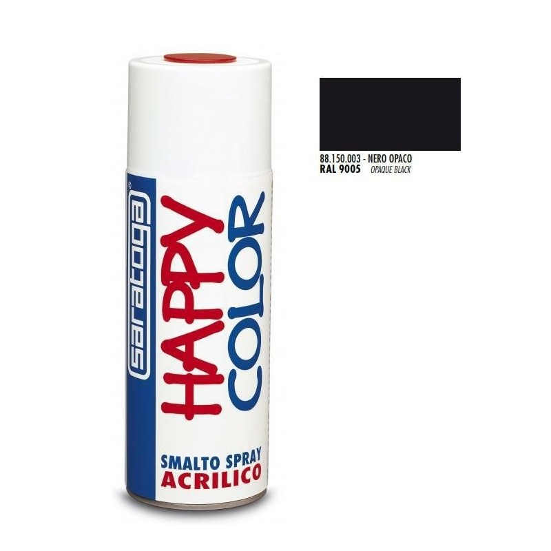 bomboletta spray nero opaco ral 9005 ml.400