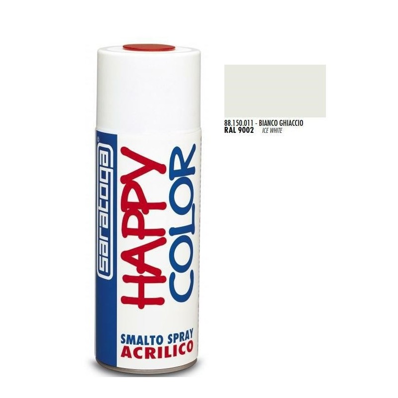 bomboletta spray bianco ghiaccio ral 9002 ml.400