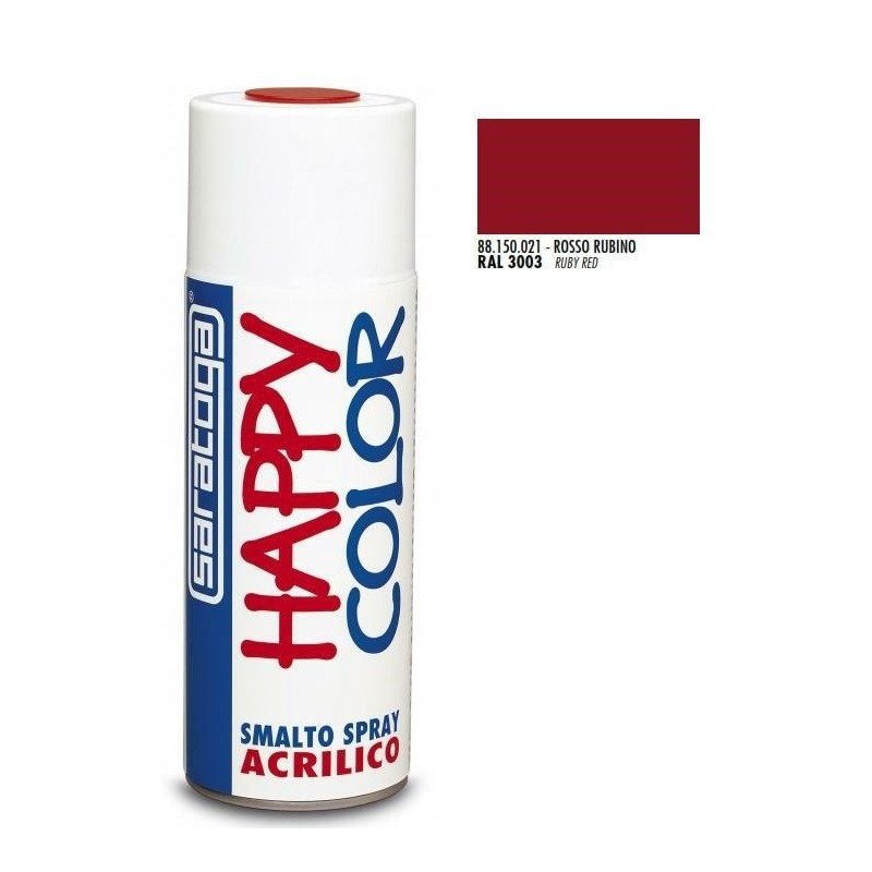 bomboletta spray rosso rub.ral 3003 ml.400