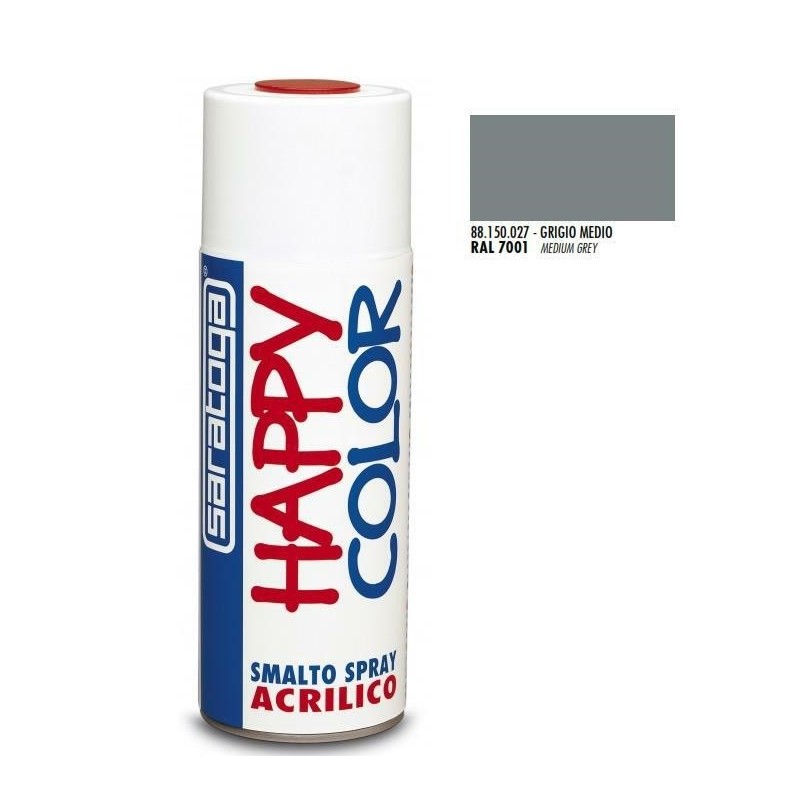 bomboletta spray grigio medio ral 7001 ml.400