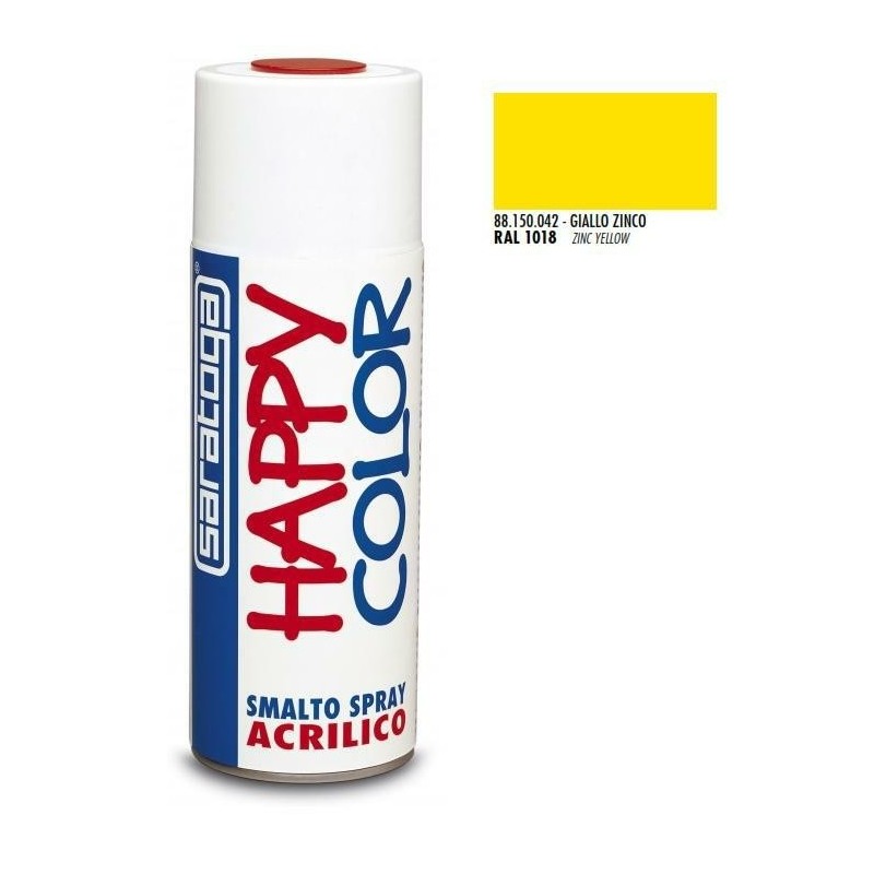 bomboletta spray giallo zinco ral 1018 ml.400