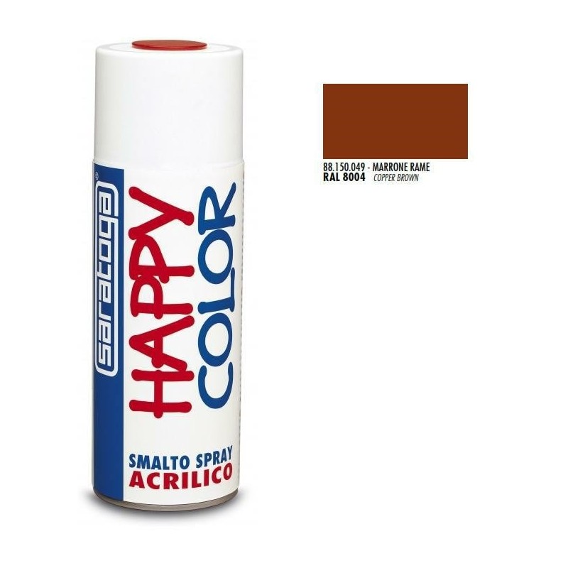 bomboletta spray marrone rame ral 8004 ml.400