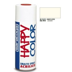 bomboletta spray bianco lucido ral 9010 ml.400