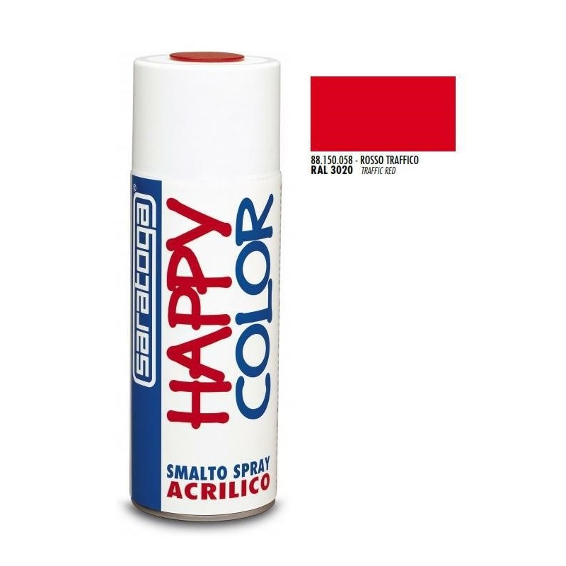 bomboletta spray rosso traffico ral 3020 ml.400