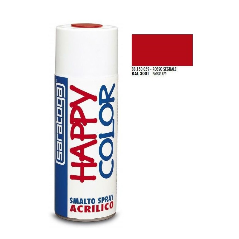 bomboletta spray rosso segnale ral 3001 ml.400