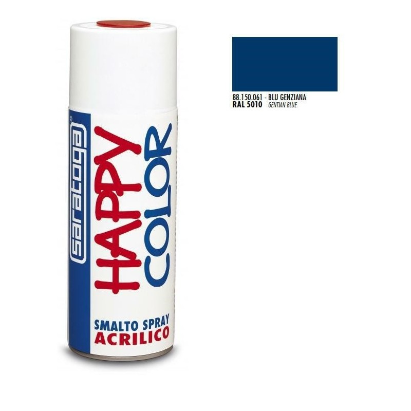 bomboletta spray blu genziana ral 5010 ml.400
