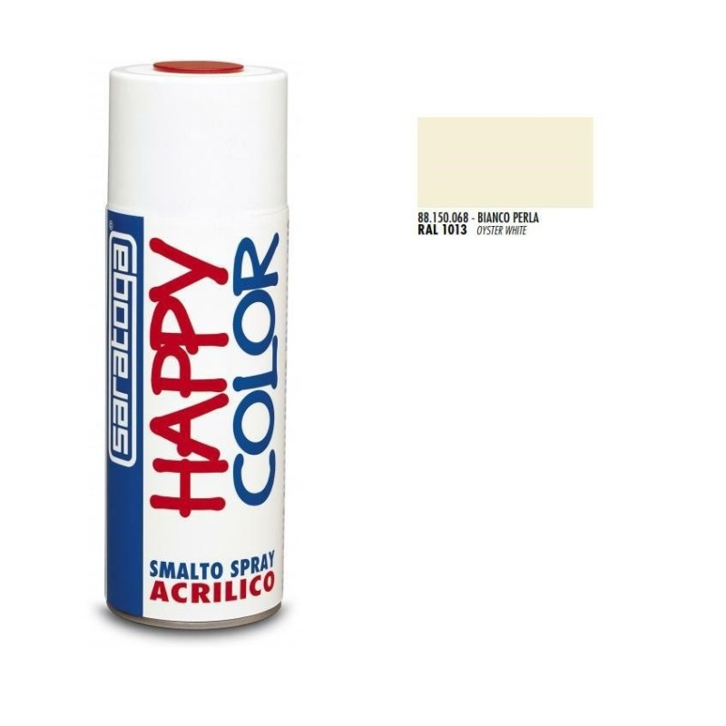 bomboletta spray bianco perla ral 1013 ml.400