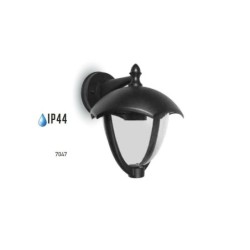lampada da giardino nera ip44 verso il basso