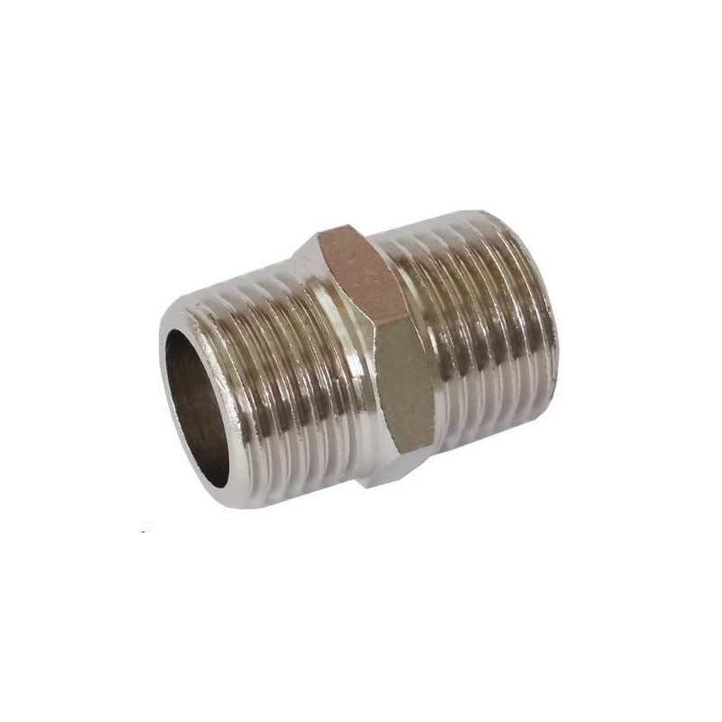nipples da 1/8 ottone cromato