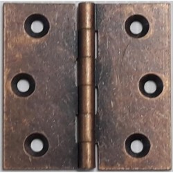 cerniera piana ottone bronzata 60x50
