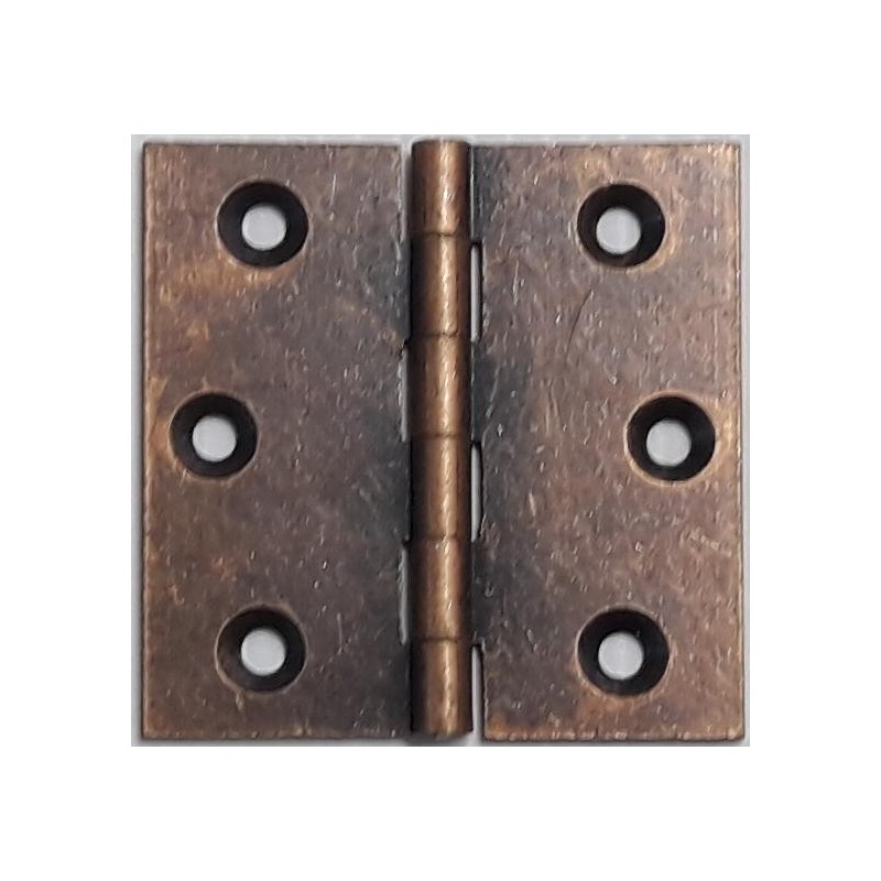 cerniera piana ottone bronzata 60x50