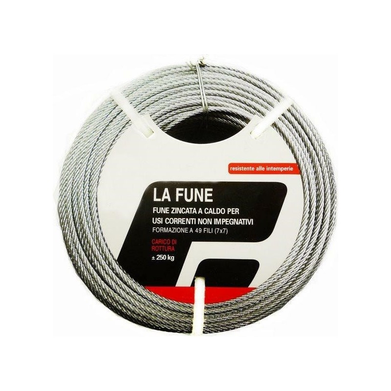 fune zincata arganello mm.1.8 m.6