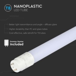 tubo a led 9w 6400°k cm.60