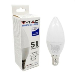 lampadina candela led samsung e14 7w 6400°k