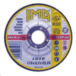 disco 115x3.2 acciaio ima