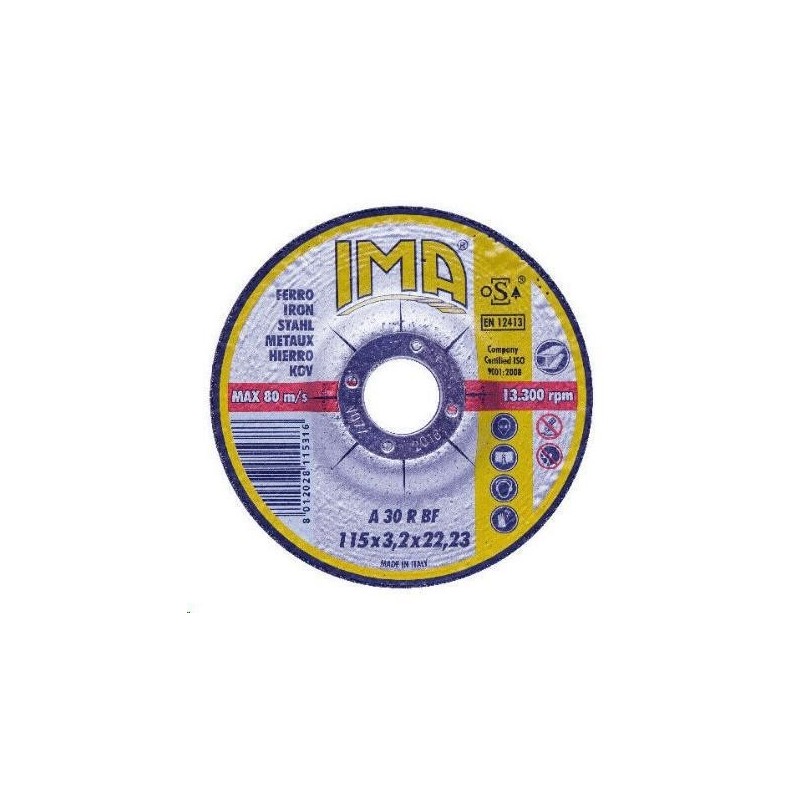 disco 115x3.2 acciaio ima