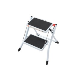 sgabello minisga 2 gradini bianco