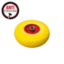 ruota gialla carrello piena mm.260